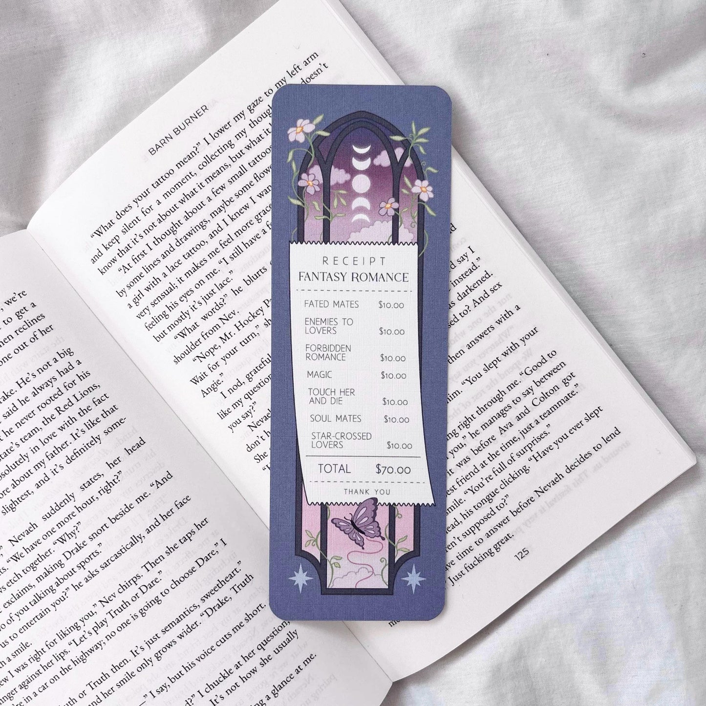 Fantasy Romance Receipt Bookmark