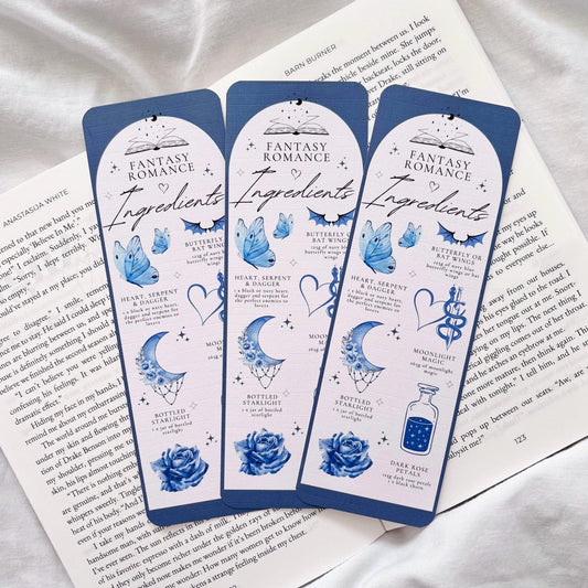 Fantasy Romance Ingredients Bookmark