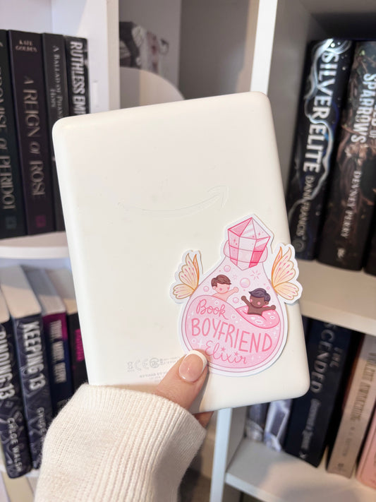 Book Boyfriend Elixir Matte Vinyl Sticker