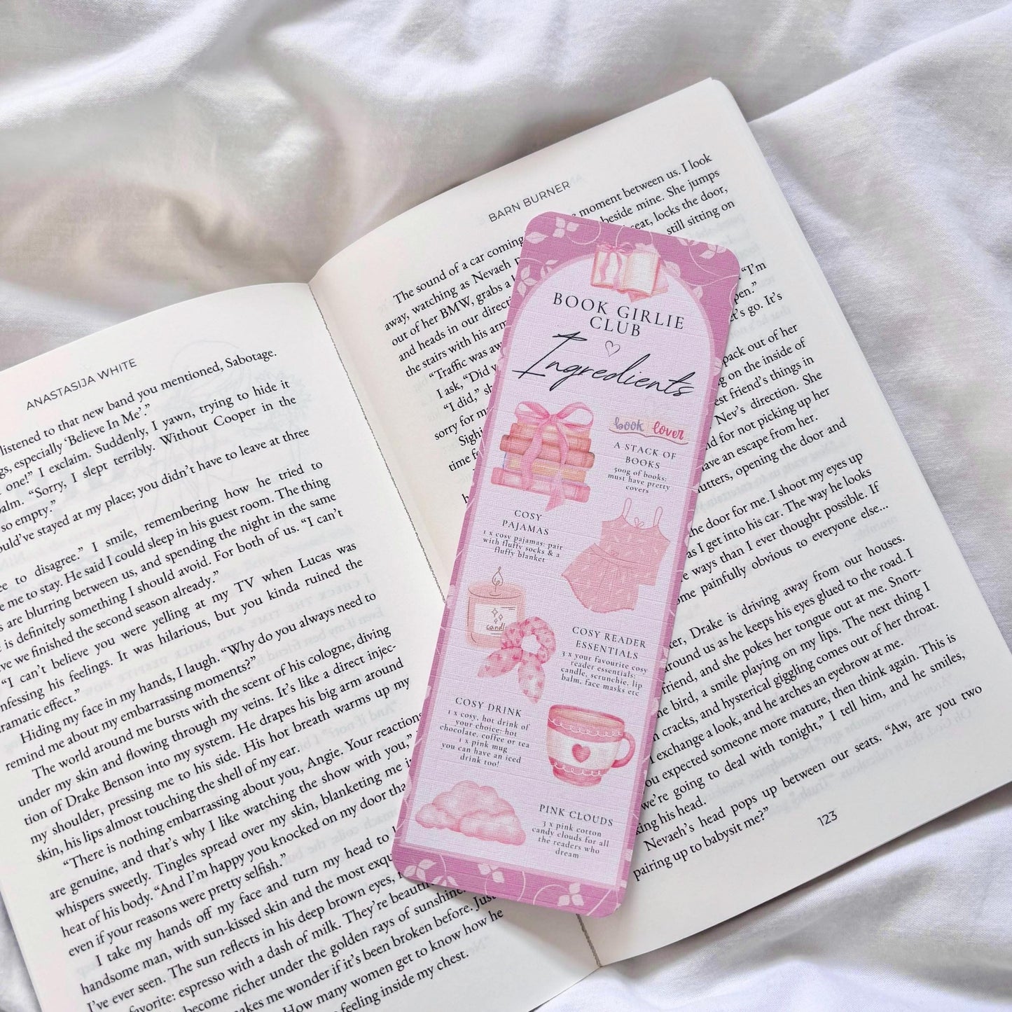 Book Girlies Ingredients Bookmark