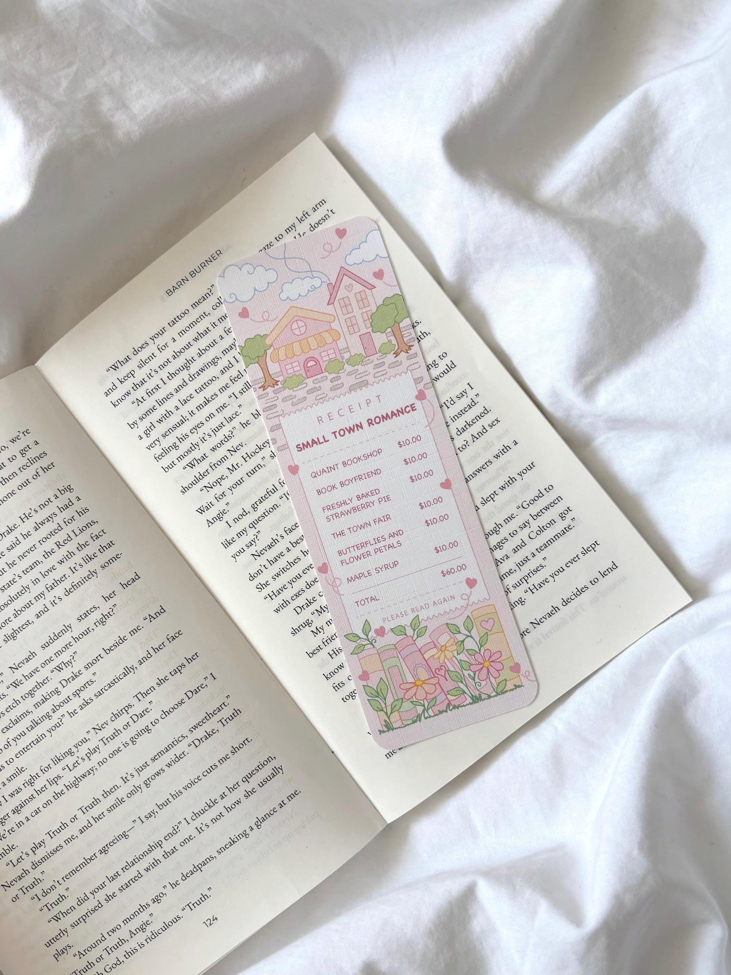 Small Town Romance Receipt Bookmark