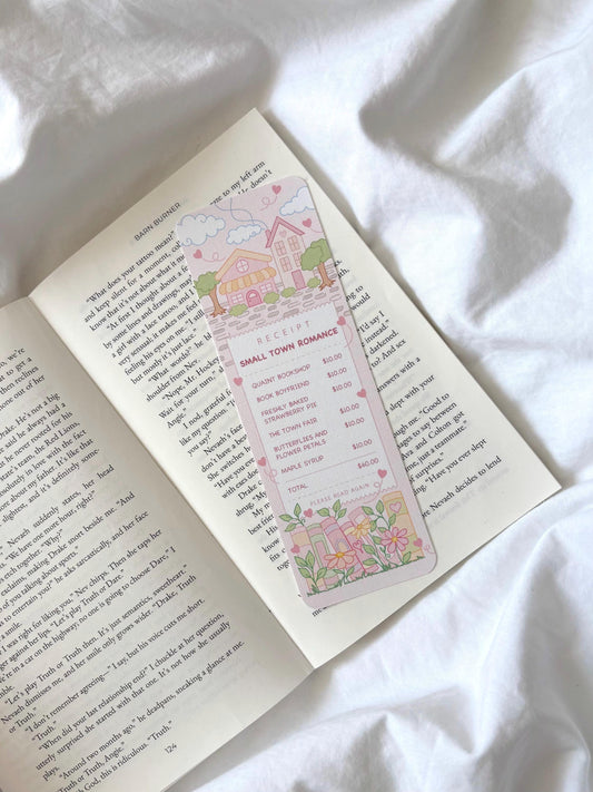 Small Town Romance Receipt Bookmark