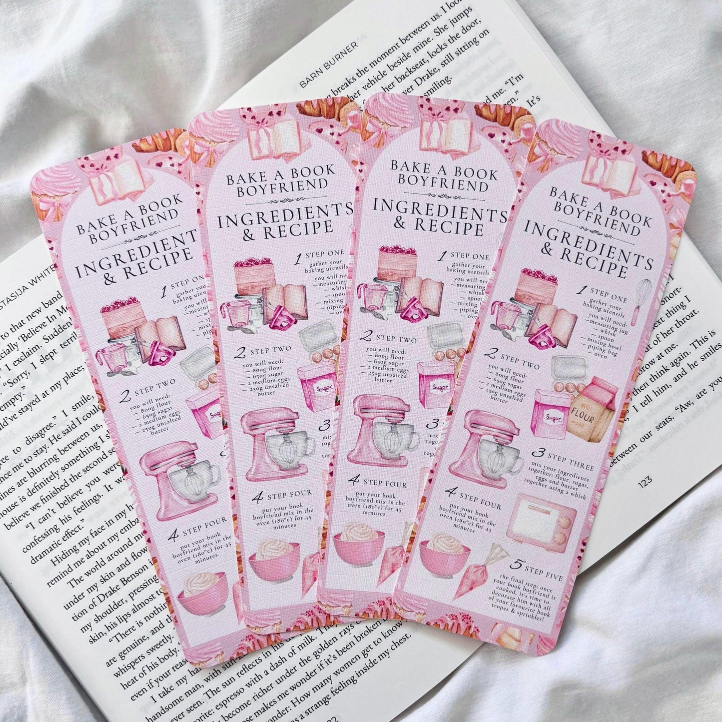 Bake A Book Boyfriend Bookmark