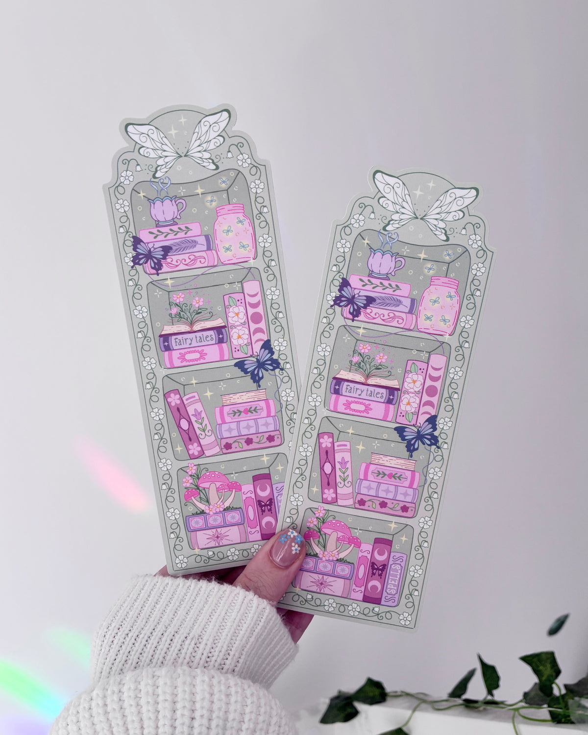 Flower Fairy Bookshelf Bookmark