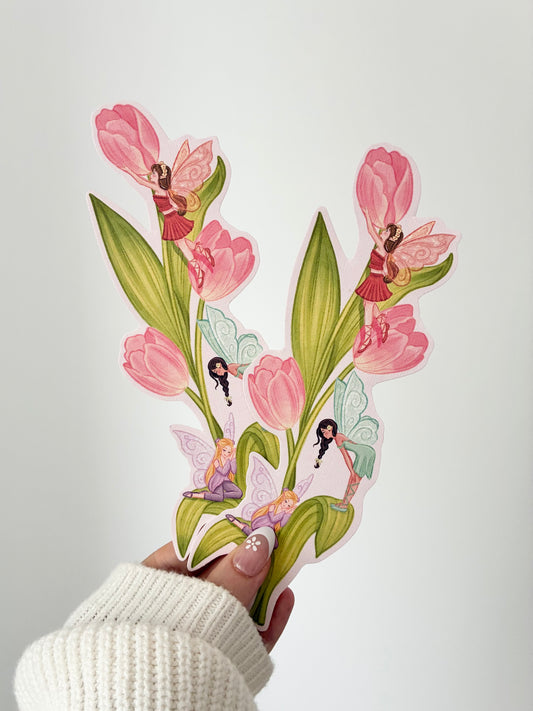 Tulip Fairy Bookmark