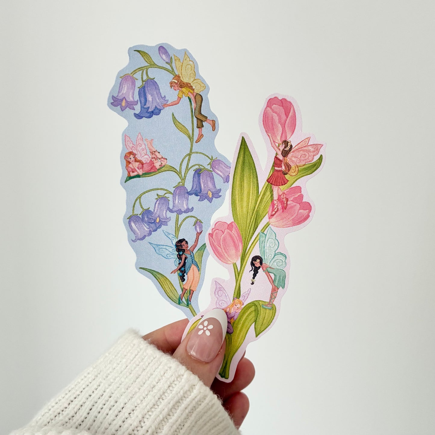 Handmade Tulip Fairy Matte Vinyl Sticker