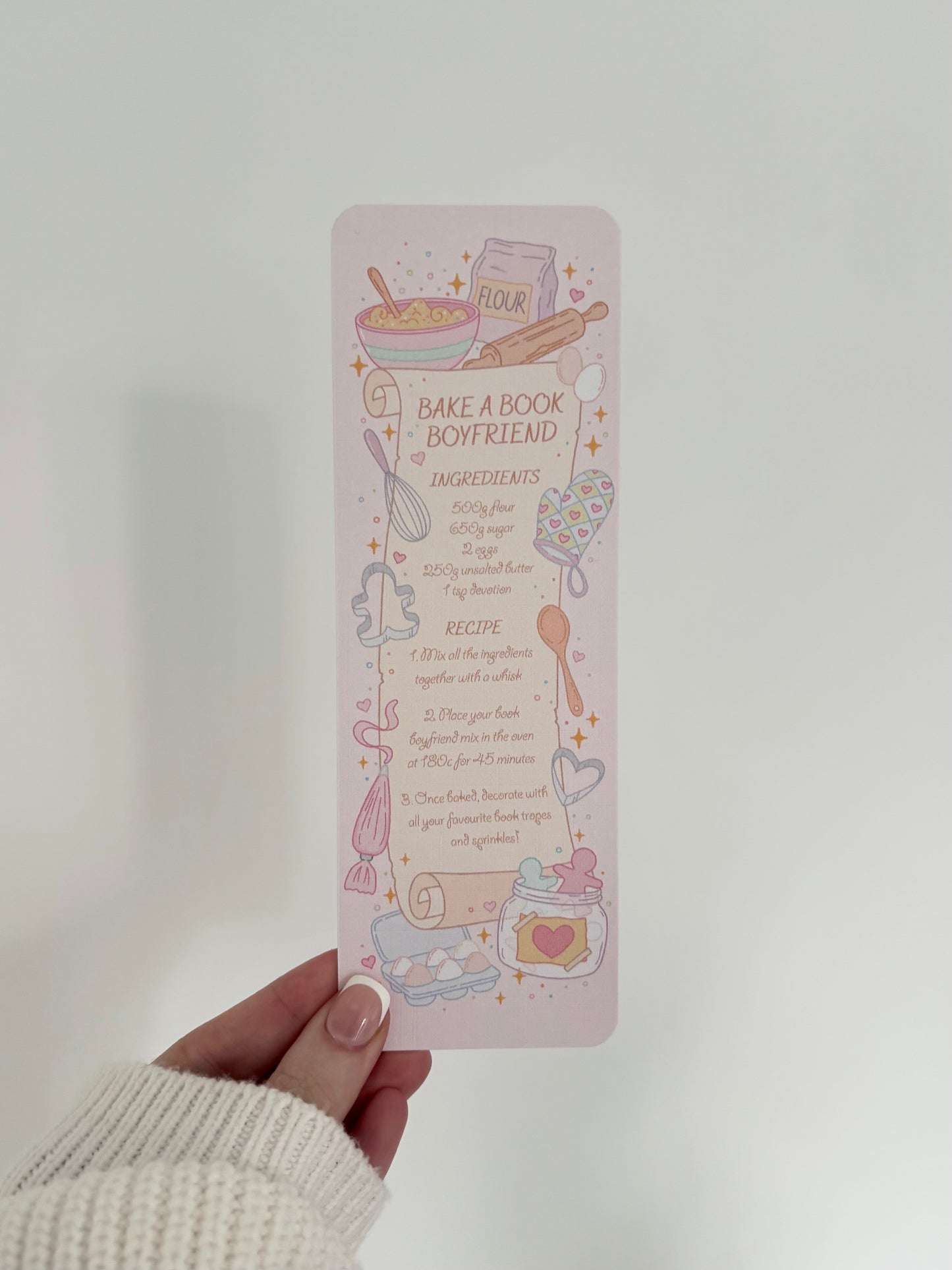 Bake A Book Boyfriend Bookmark