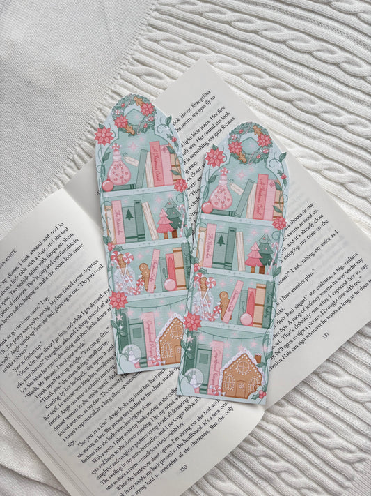 A Christmas Bookshelf Bookmark