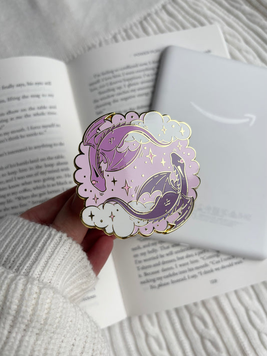 Pink Dragon E-Reader Kindle Grip