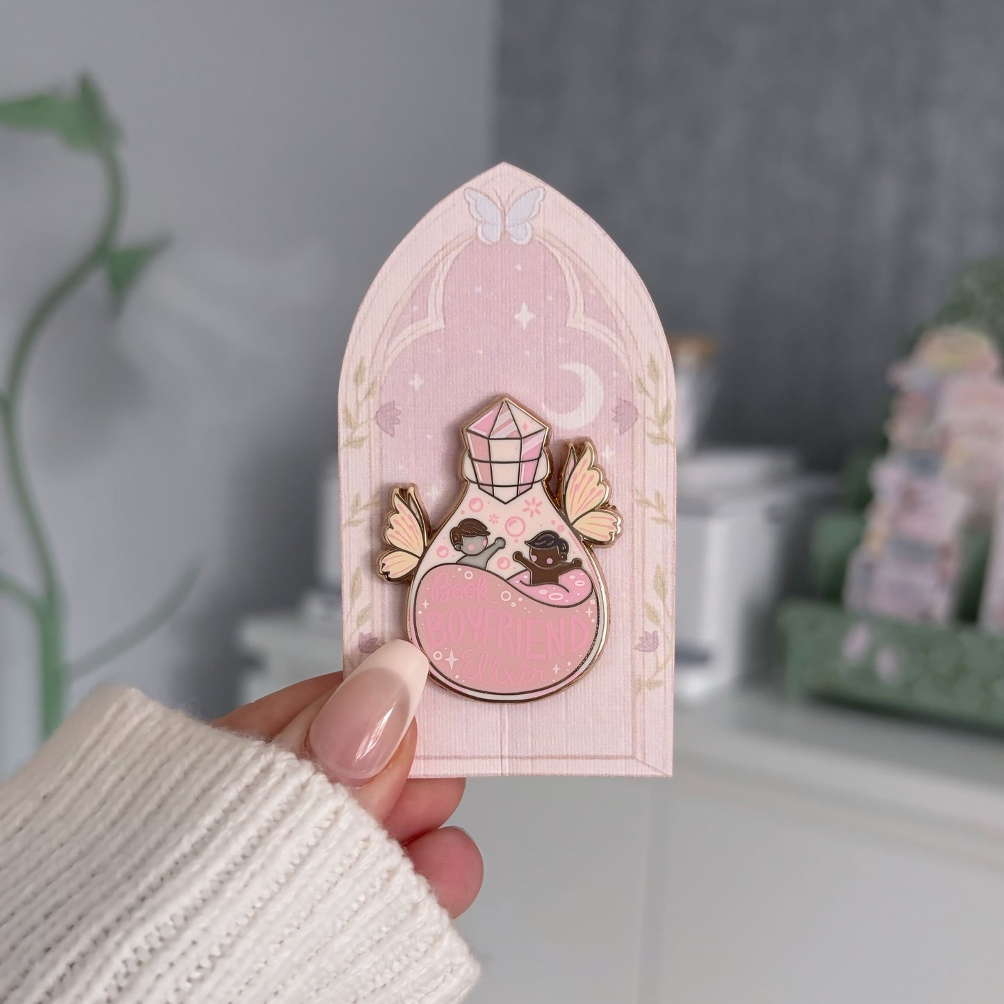 Book Boyfriend Elixir Enamel Pin