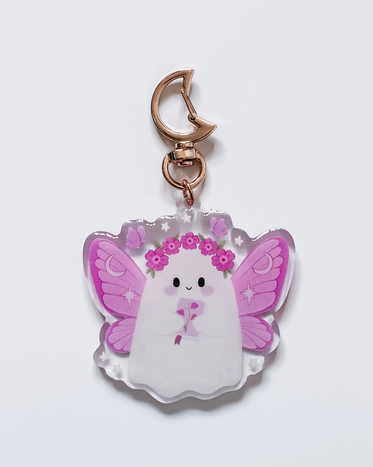 Flower Fairy Ghost Keyring