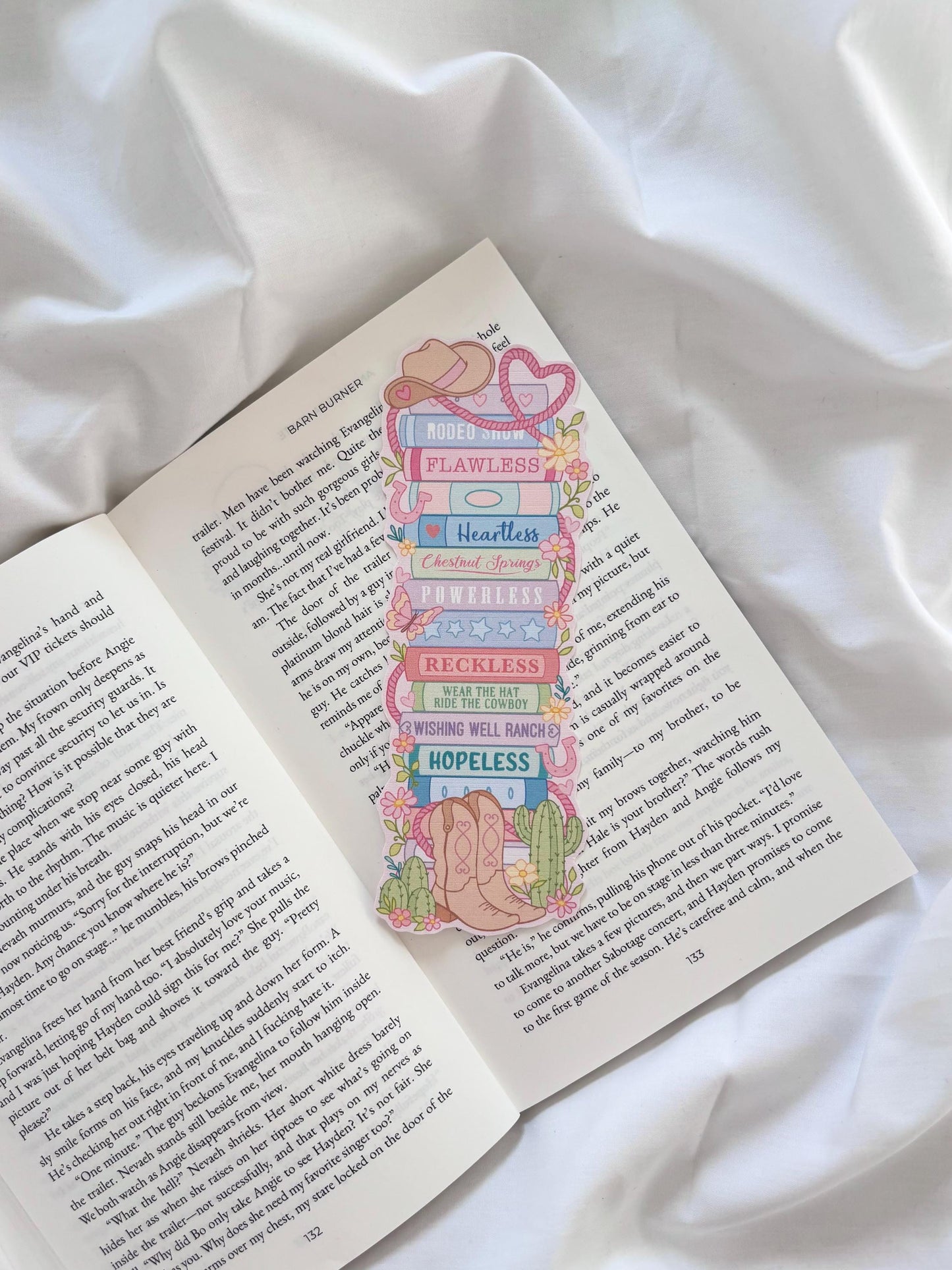 Chestnut Springs Inspired Book Stack Bookmark