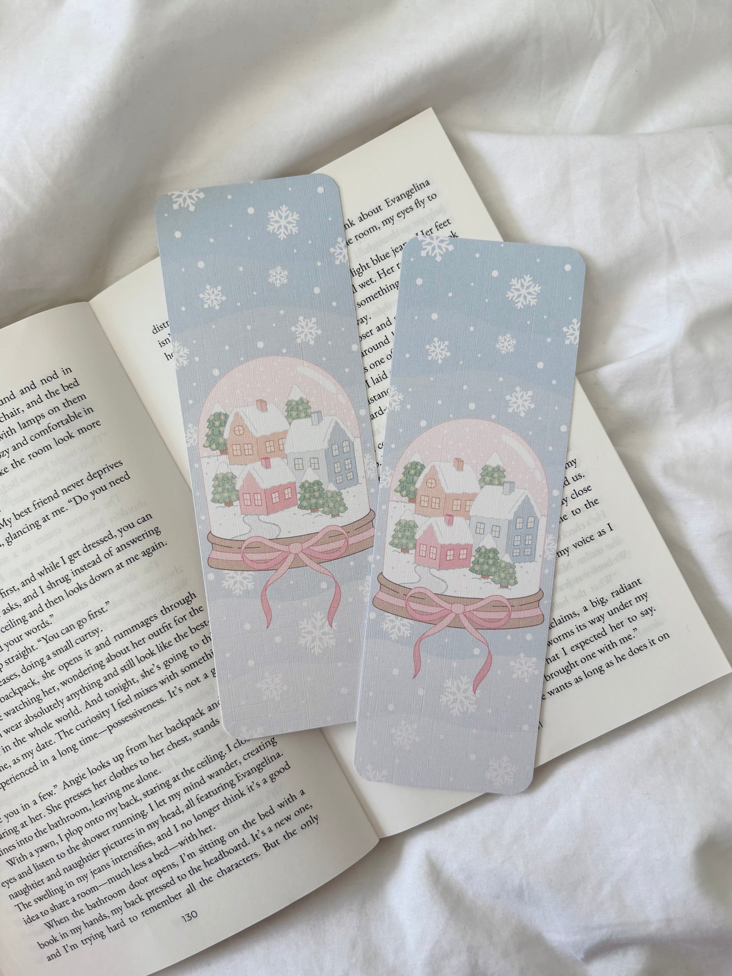 A Christmas Snow Globe Bookmark