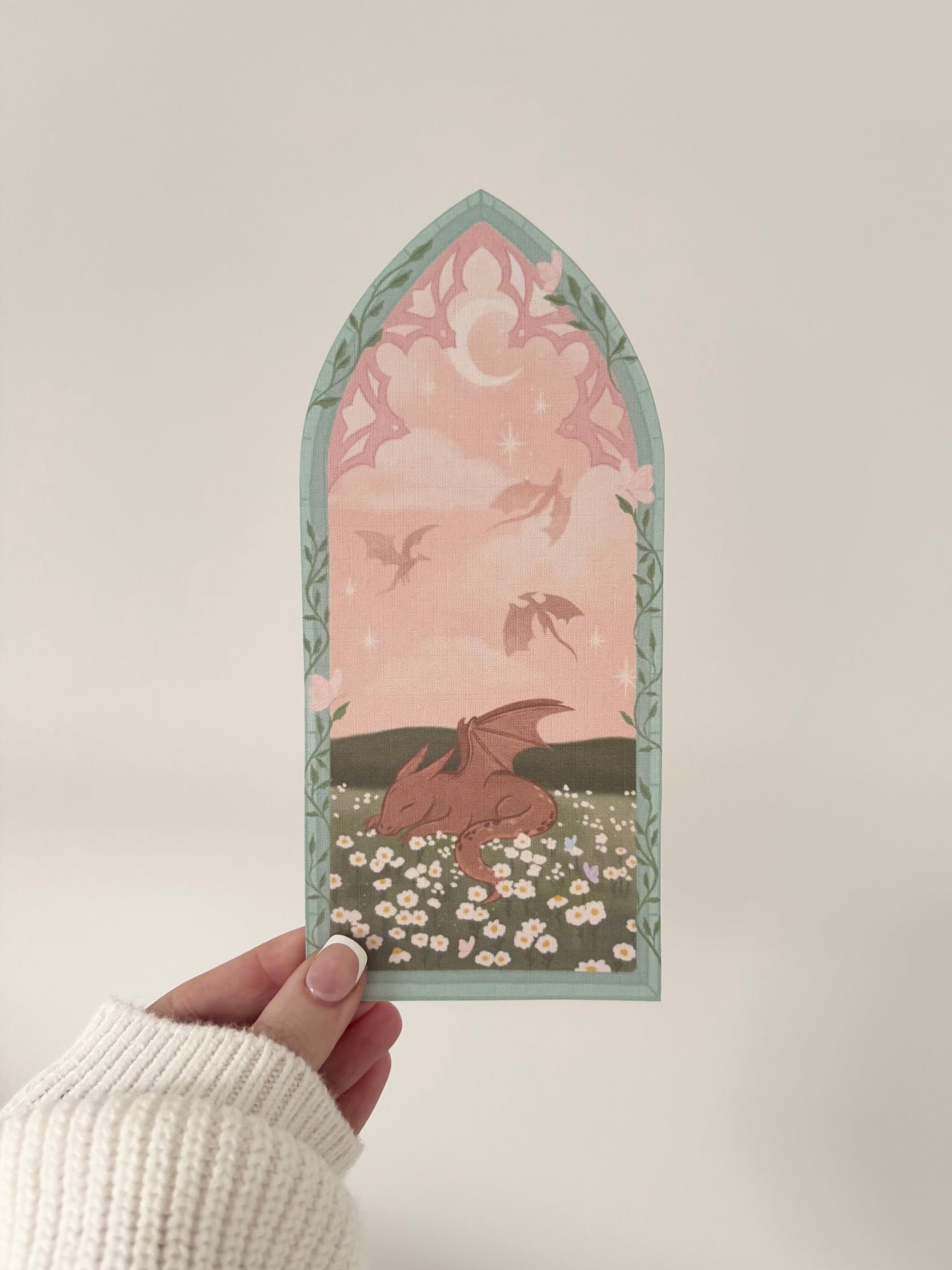Sleepy Meadow Dragon Bookmark