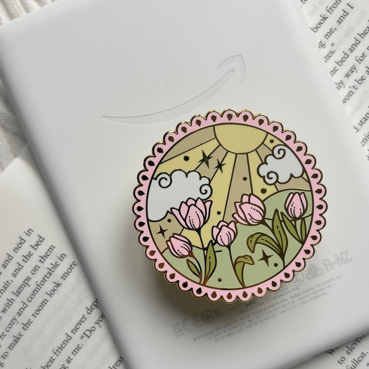 Tulip Garden E-Reader Grip