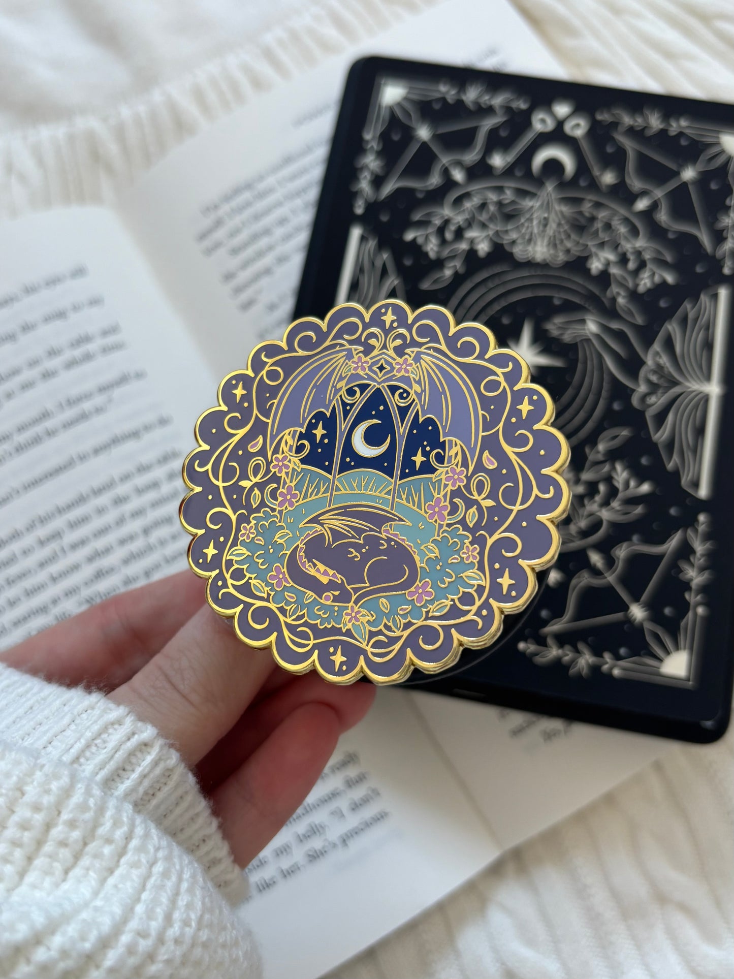 Dark Fantasy Dragon E-Reader Grip