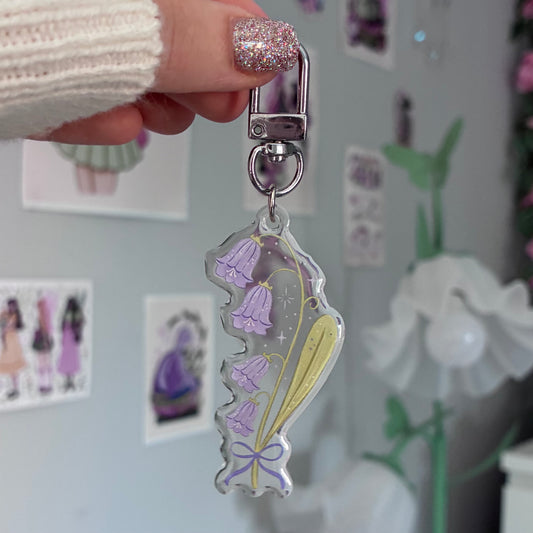 Bluebell Acrylic Keyring