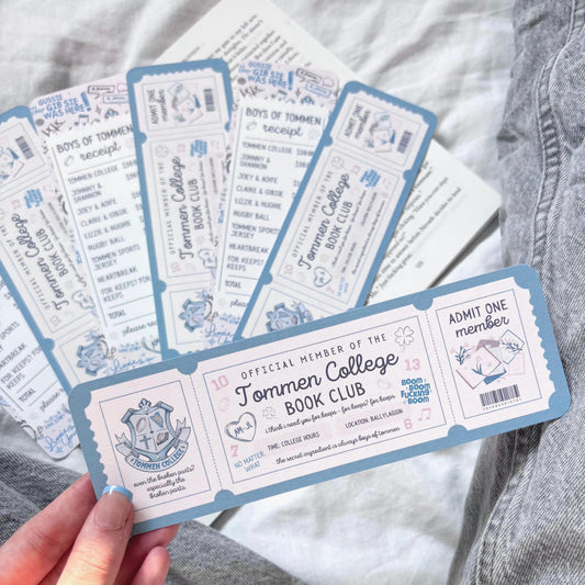 Tommen College Ticket Bookmark