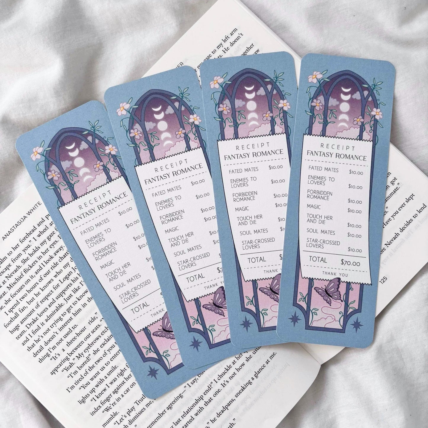 Fantasy Romance Receipt Bookmark