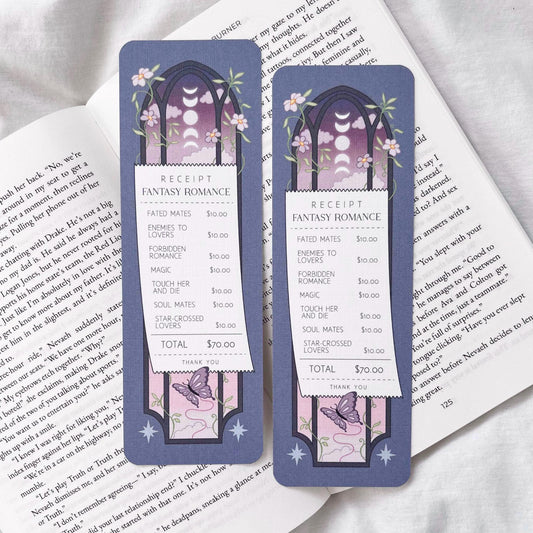 Fantasy Romance Receipt Bookmark