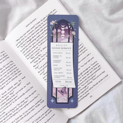 Fantasy Romance Receipt Bookmark