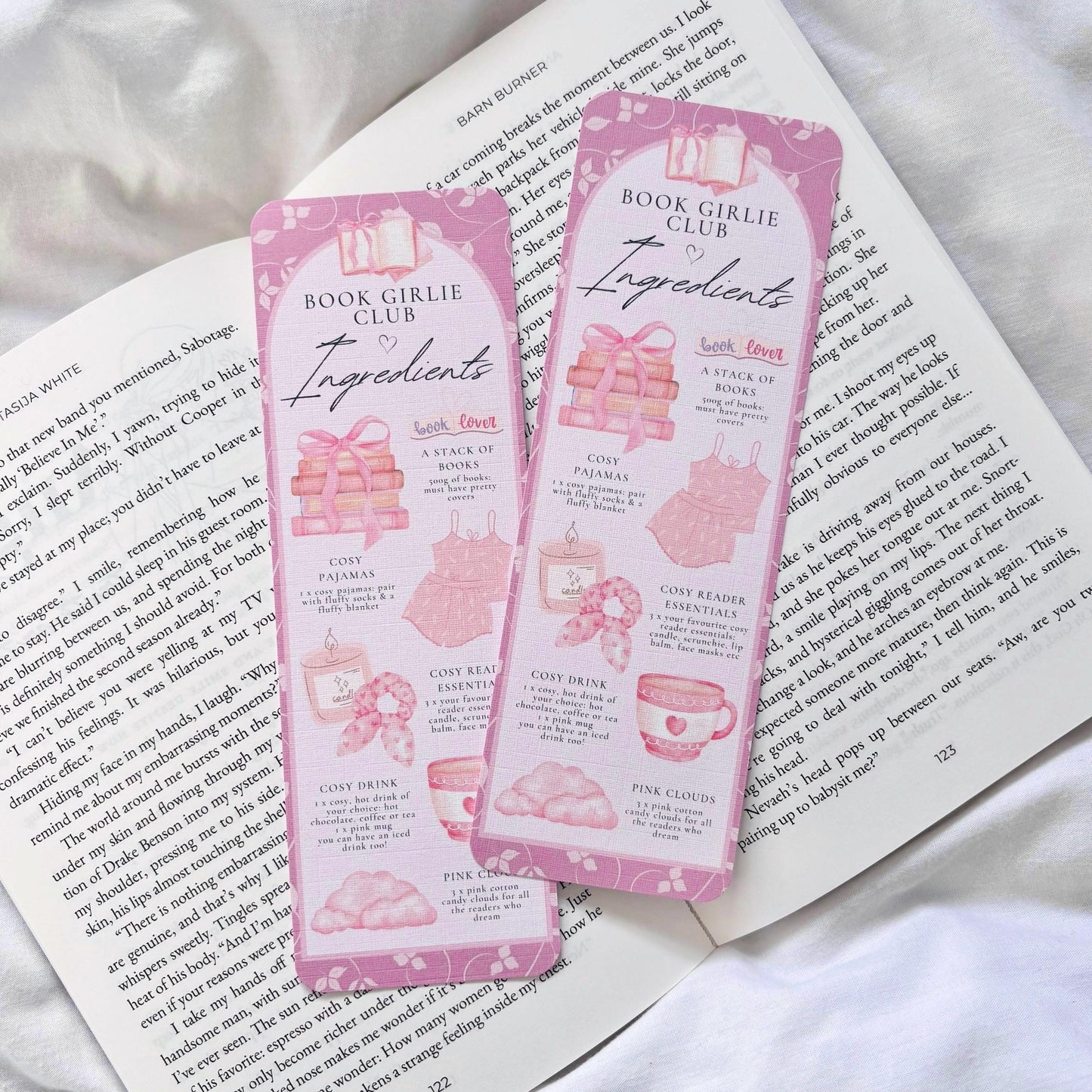 Book Girlies Ingredients Bookmark