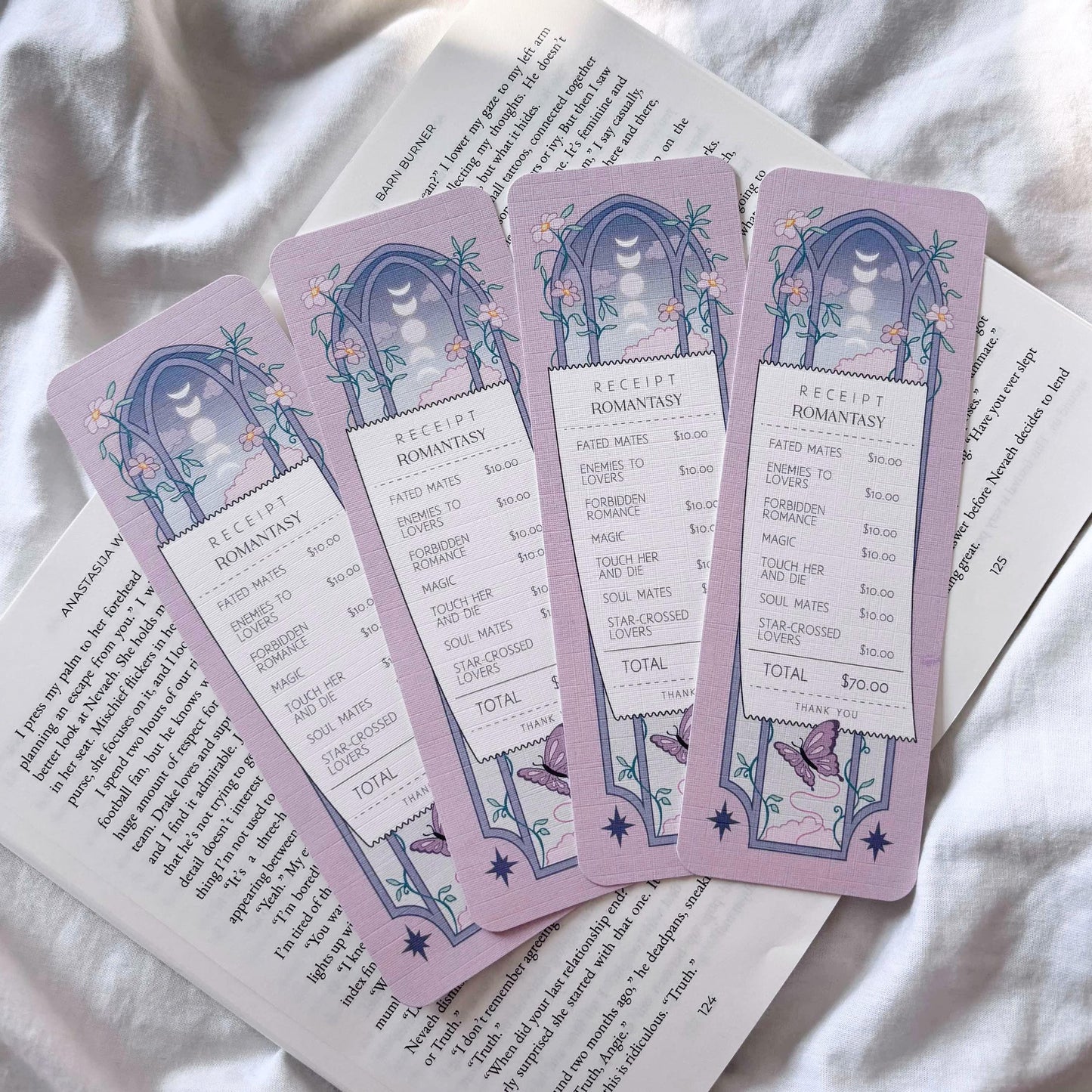 Romantasy Receipt Bookmark