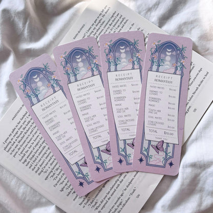 Romantasy Receipt Bookmark