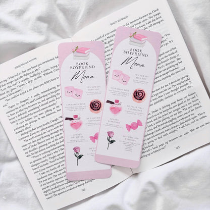 Book Boyfriend Menu Bookmark
