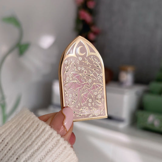 Flower Garden Dragons Enamel Pin