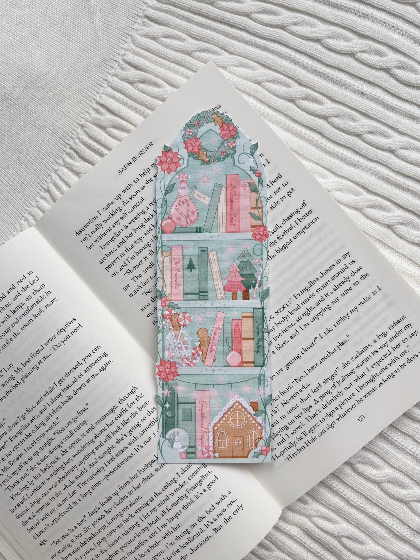 A Christmas Bookshelf Bookmark