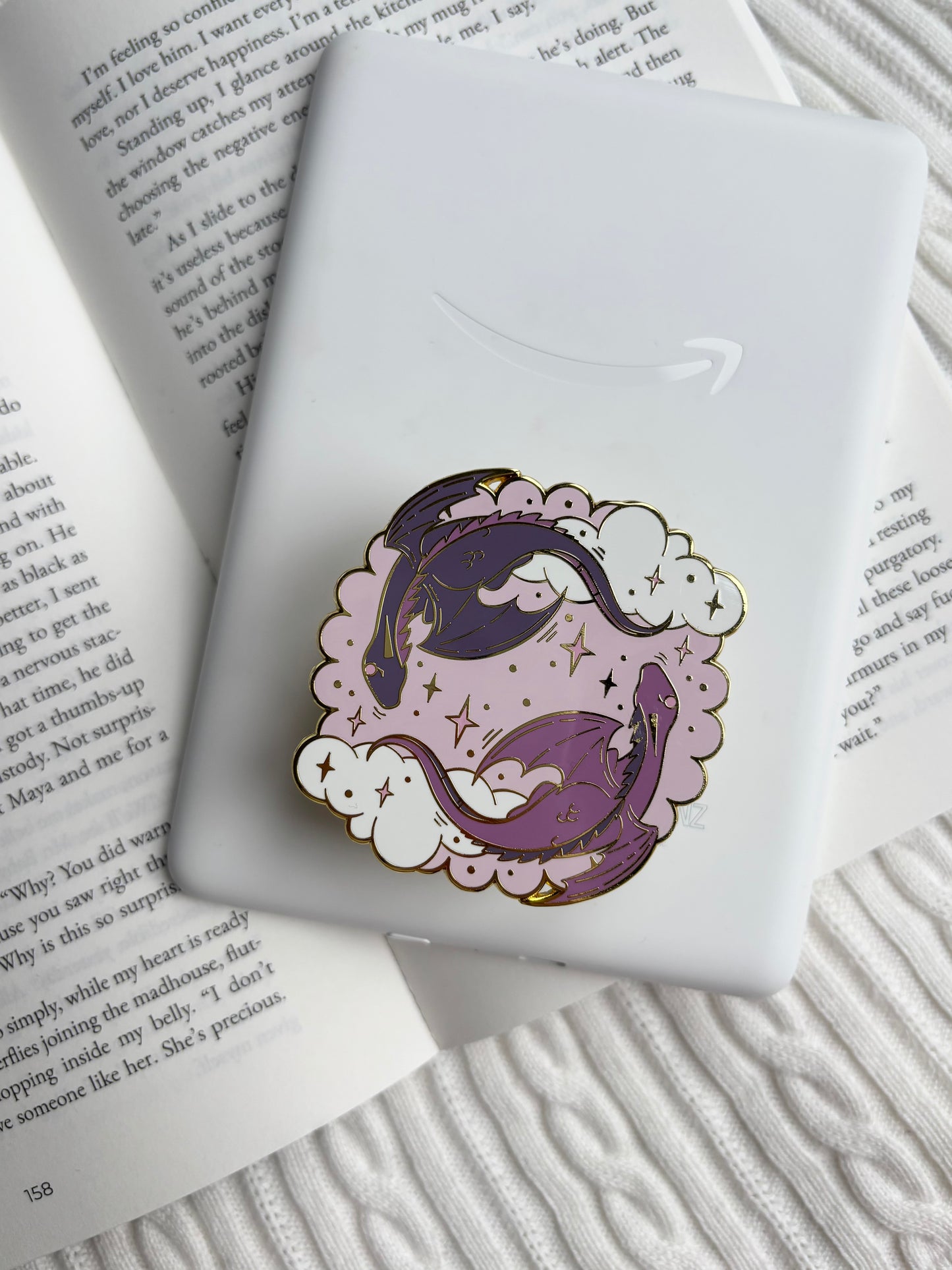 Purple Dragon E-Reader Kindle Grip