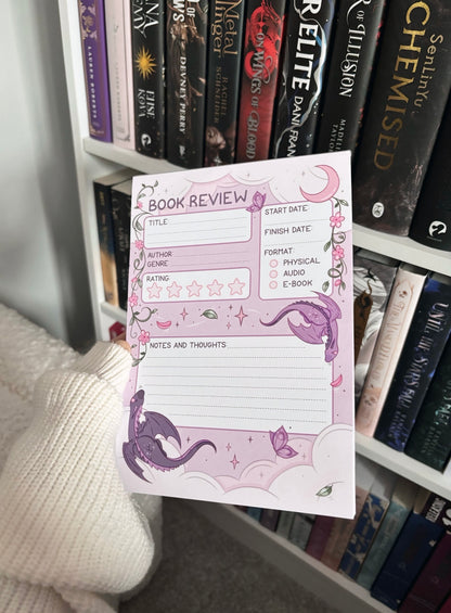Fantasy Book Review Notepad