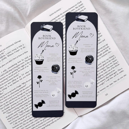 Book Boyfriend Menu Bookmark