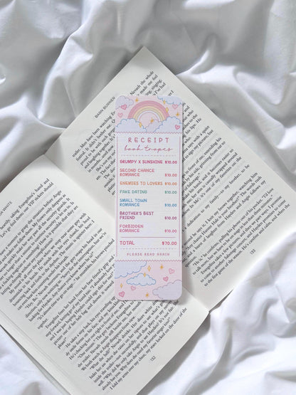 Rainbow Romance Book Tropes Bookmark