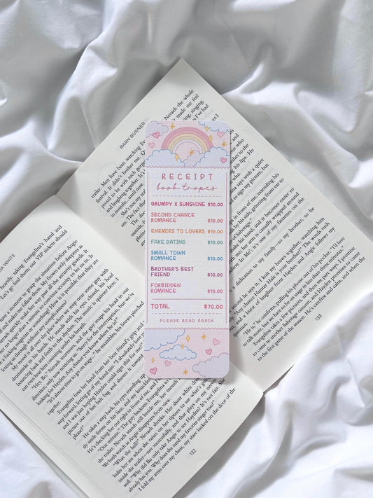 Rainbow Romance Book Tropes Bookmark