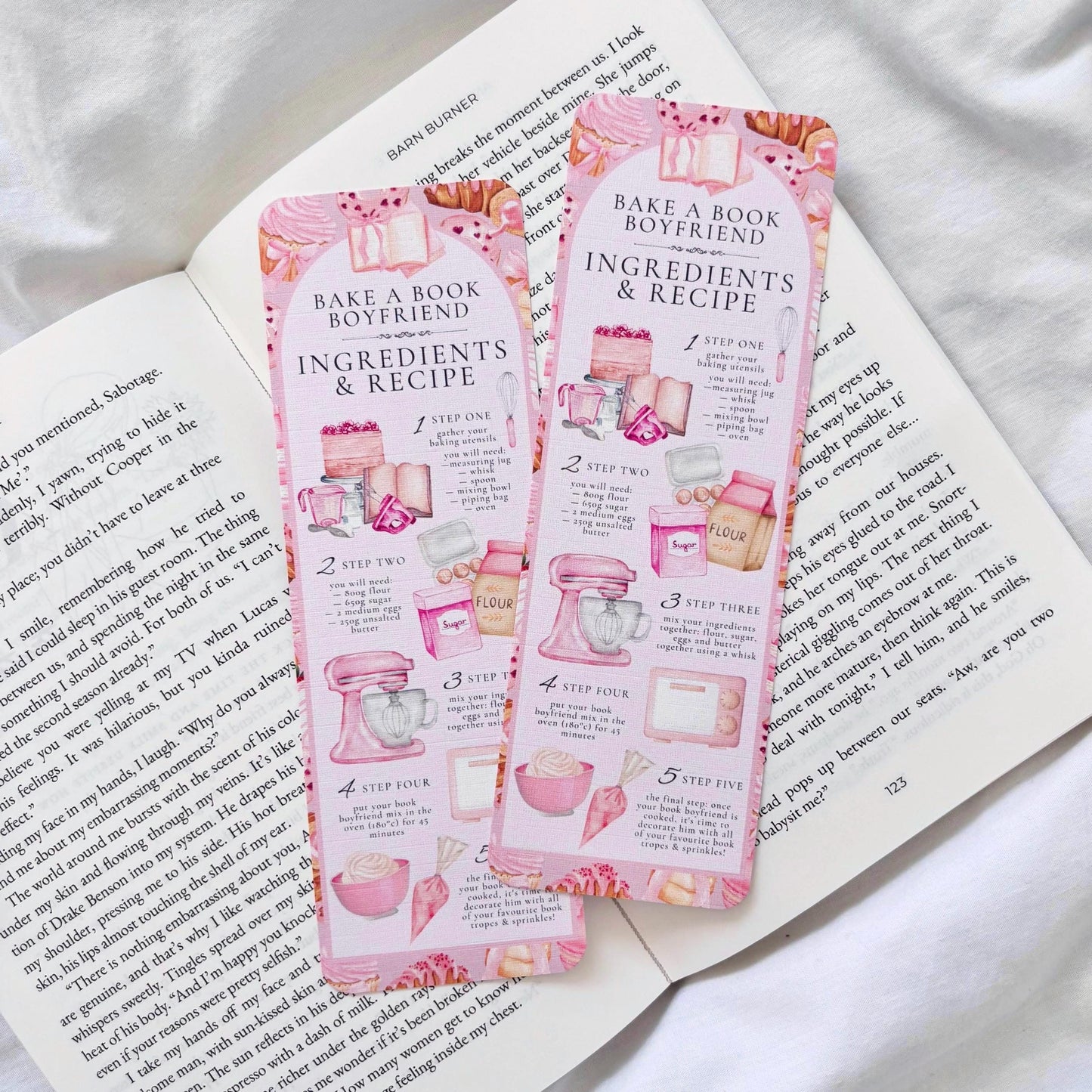 Bake A Book Boyfriend Bookmark