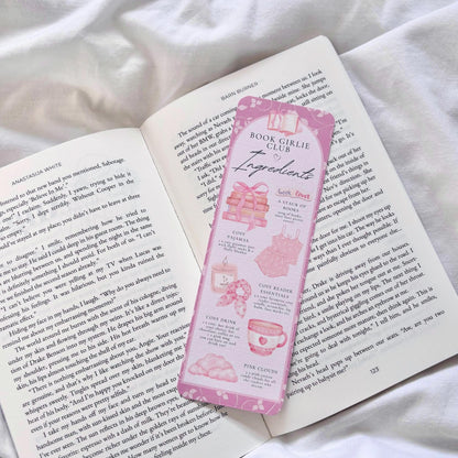 Book Girlies Ingredients Bookmark