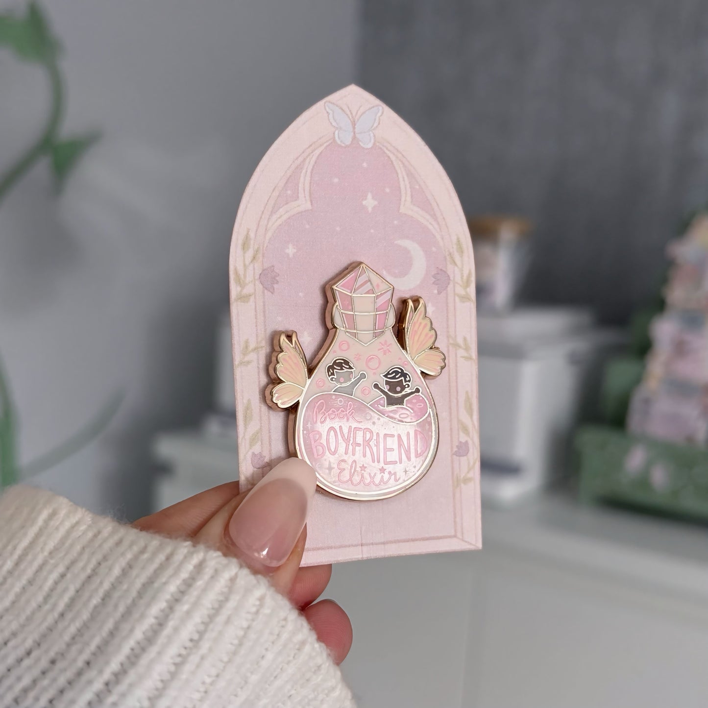 Book Boyfriend Elixir Enamel Pin