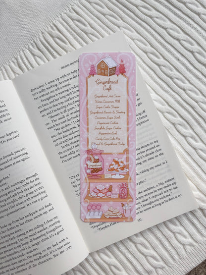 A Gingerbread Cafe Menu Bookmark