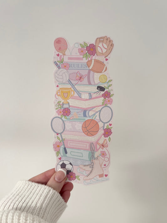 Sports Romance Bookstack Bookmark