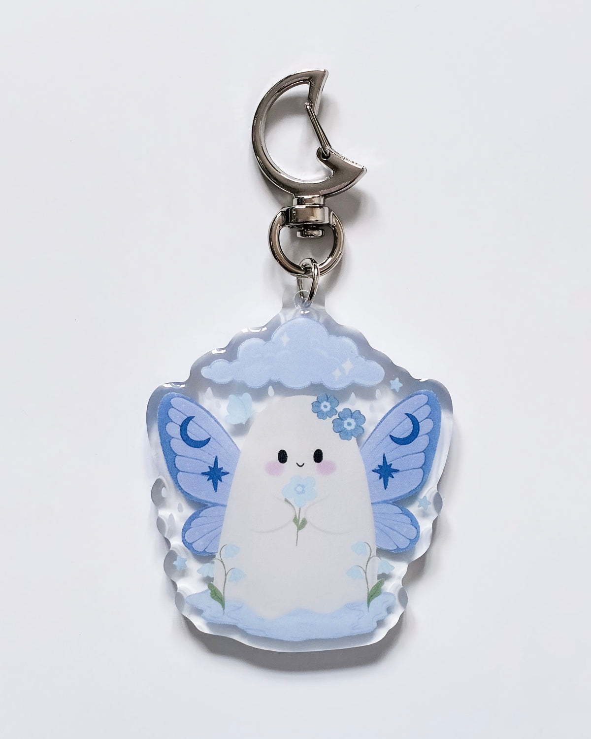 Rain Fairy Ghost Keyring