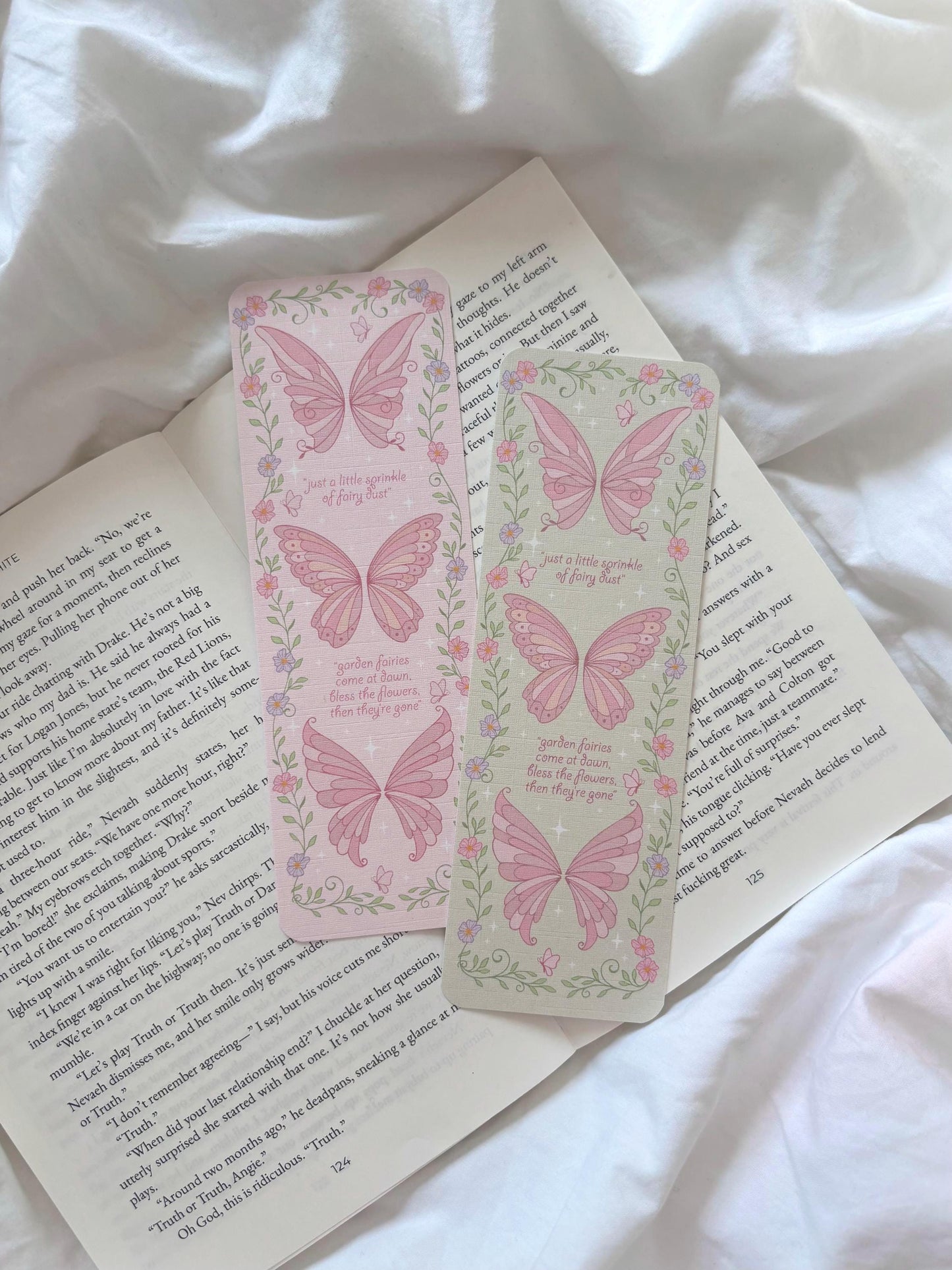 Flower Fairy Wings Bookmark