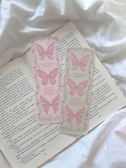 Flower Fairy Wings Bookmark