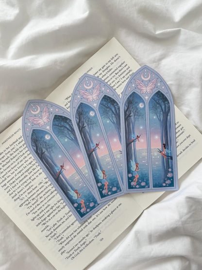 Moon Fairy Arched Window Bookmark