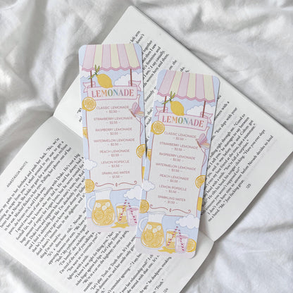 Lemonade Stand Menu Bookmark