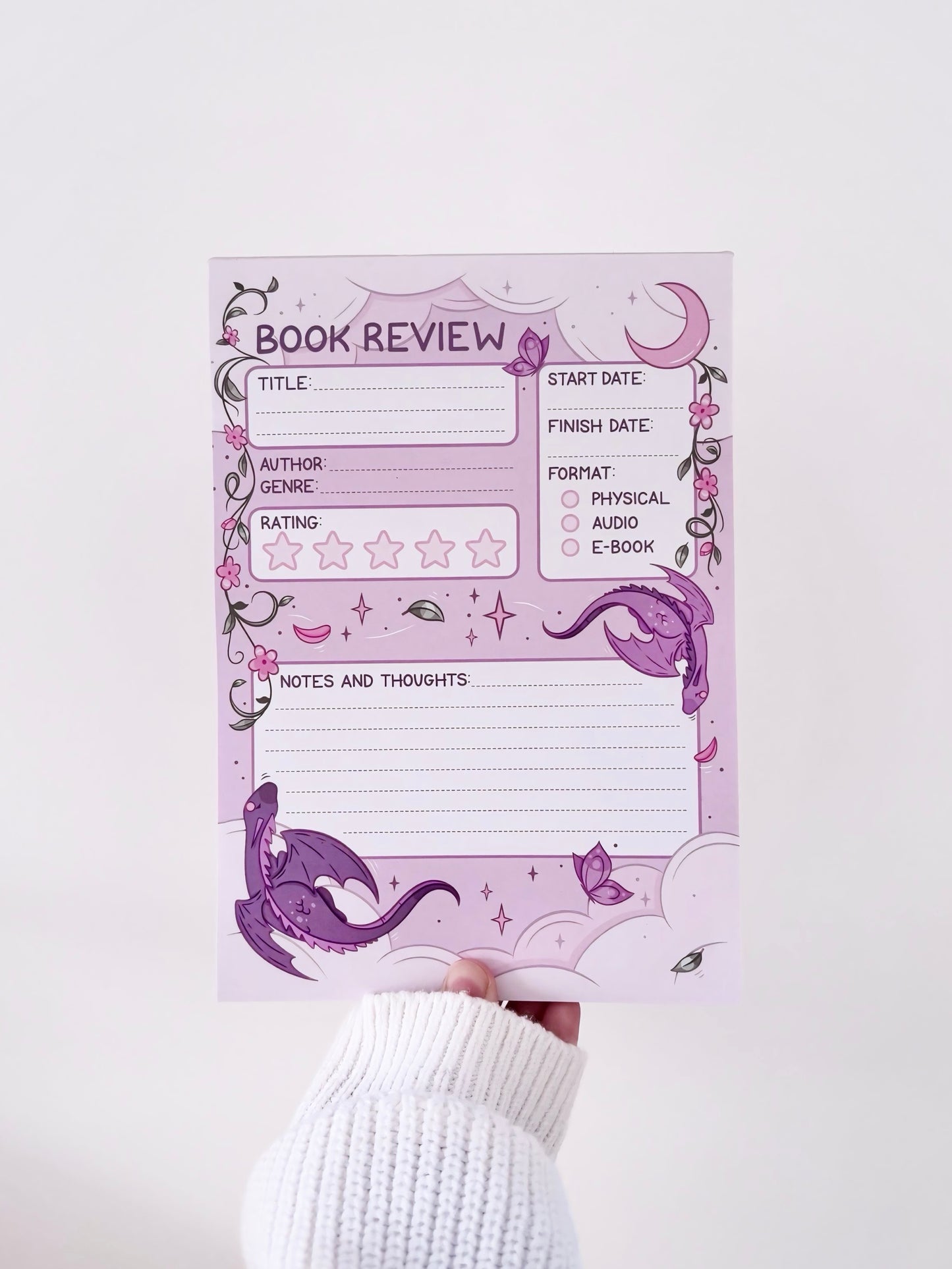 Fantasy Book Review Notepad