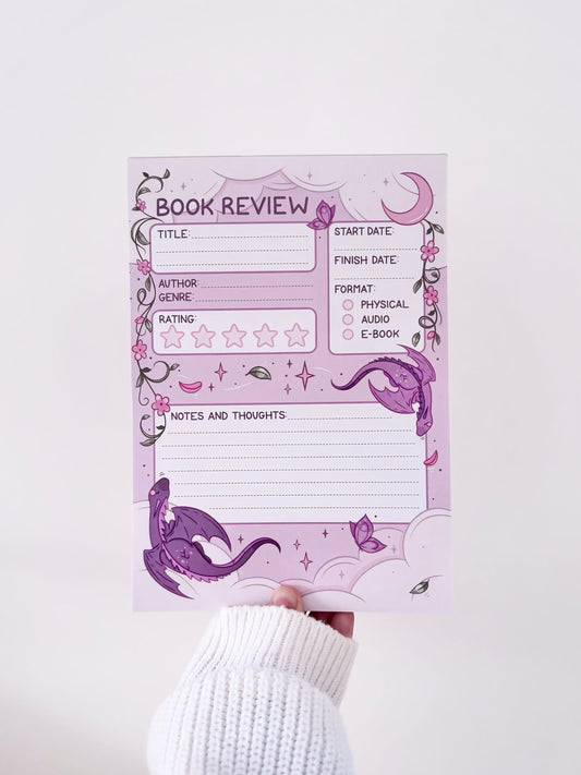 Fantasy Book Review Notepad