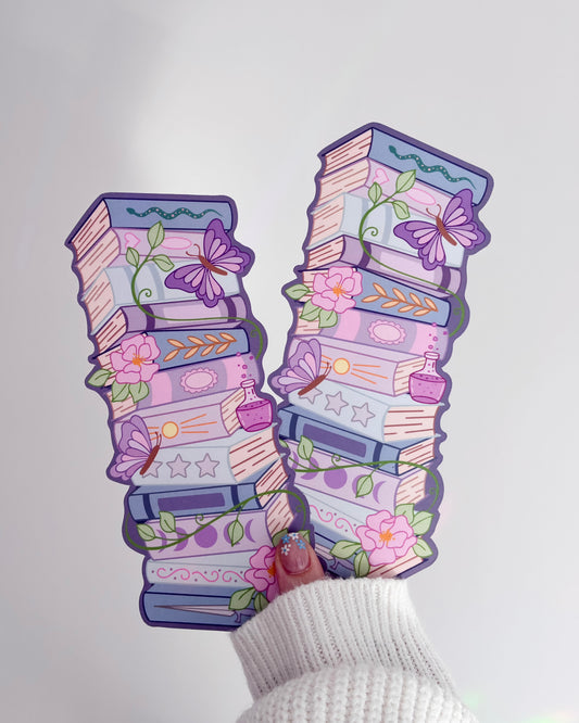 Dreamy Book Stack Bookmark