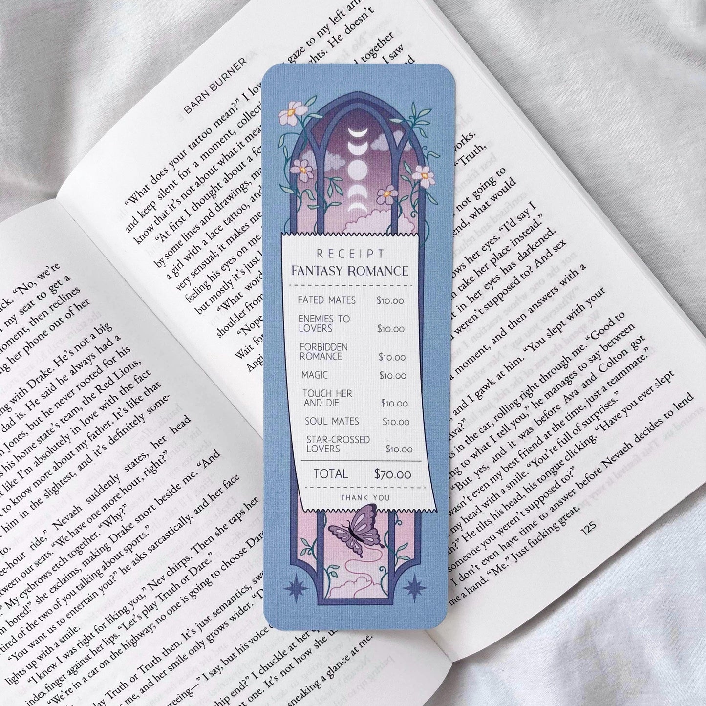 Fantasy Romance Receipt Bookmark